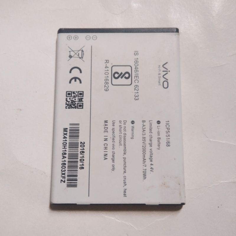 Baterai Vivo y21 , vivo y22 original