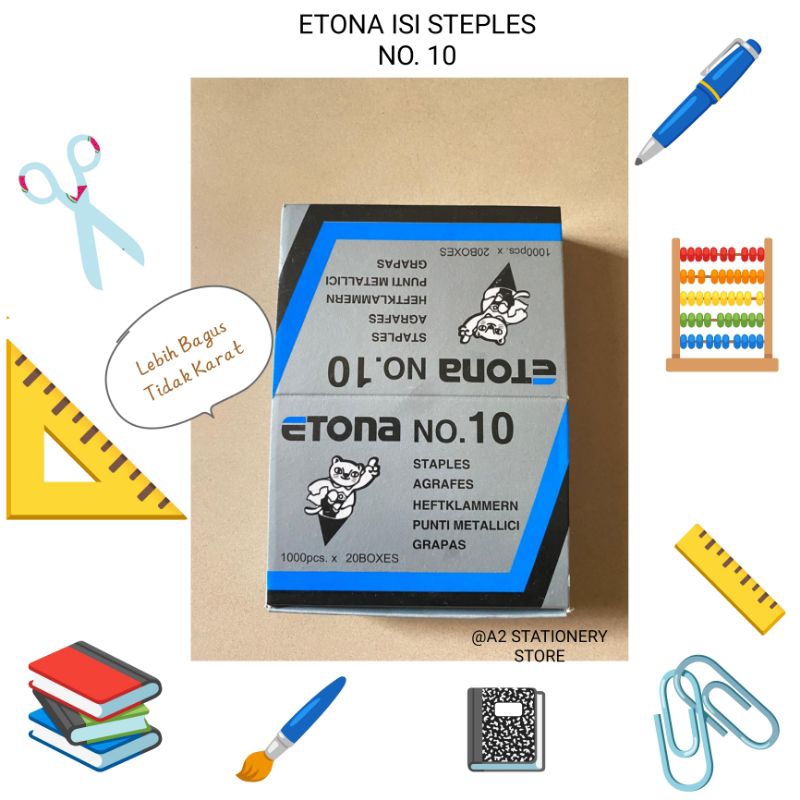 

ISI STEPLES ETONE No. 10 ~ Produk Original