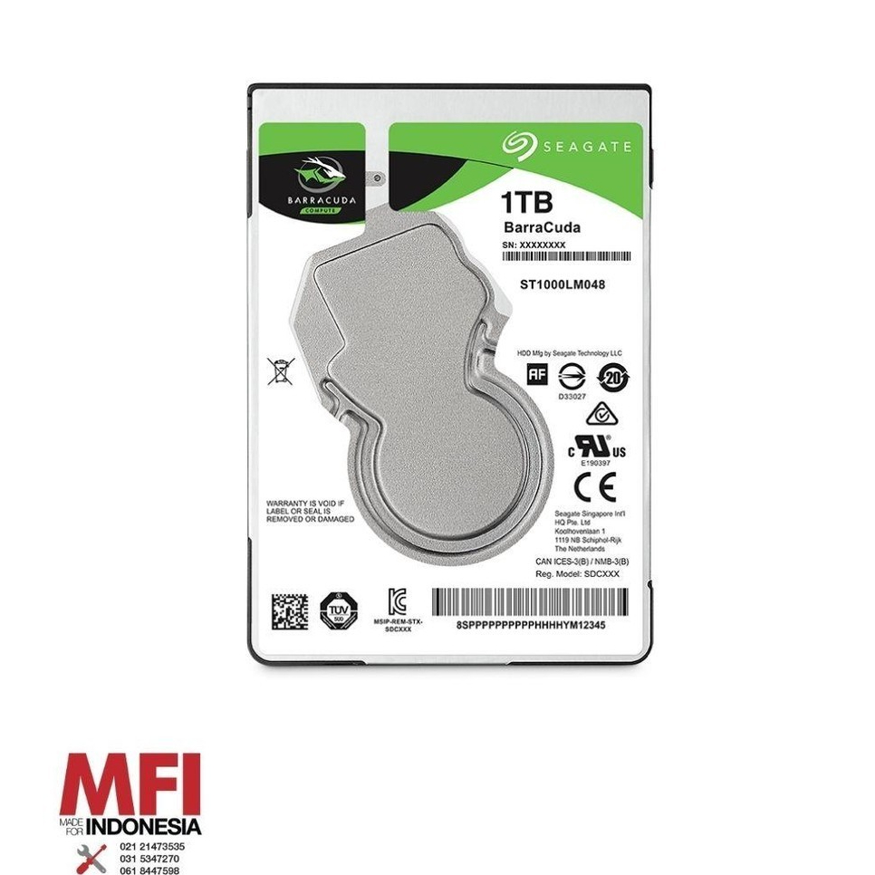 SEAGATE  Hard Disk Barracuda2/5inch 1TB