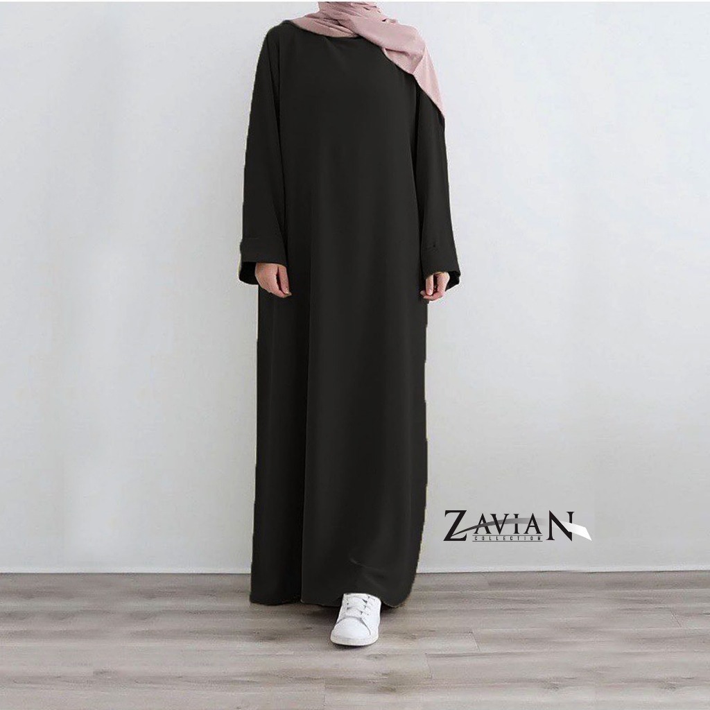 (BISA COD) Zavian abaya turkey wanita santri putri terbaru / gamis wanita fashion kekinian
