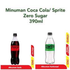 

Coca Cola / Sprite Zero Sugar Botol 390ml