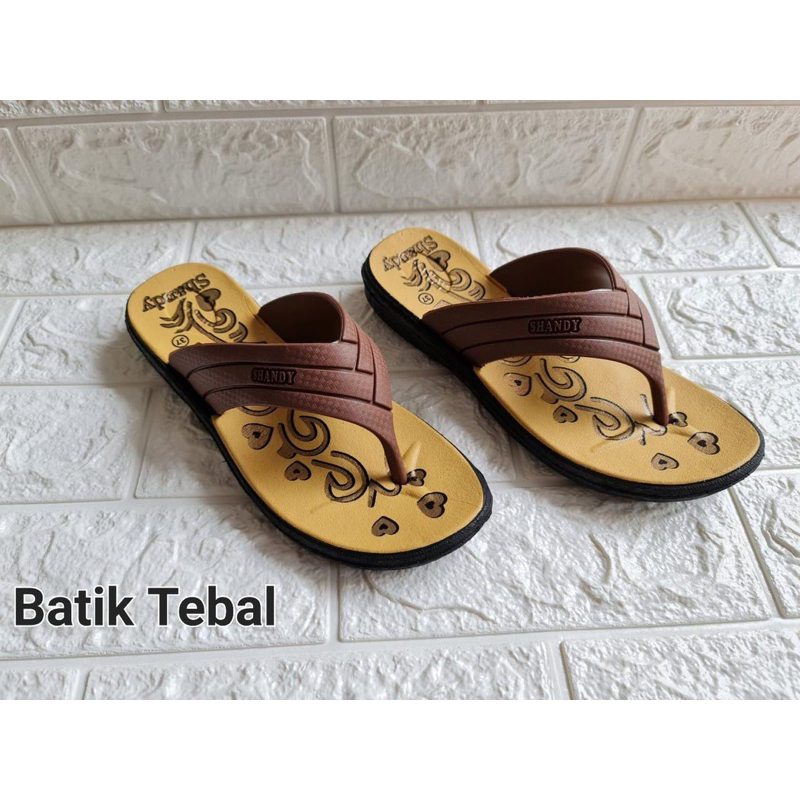 (GROSIR) sandal Shandy karet isi 1 kodi