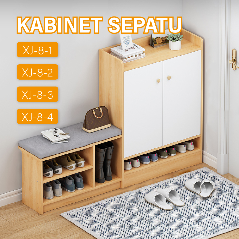 Rak Sepatu Minimalis - Rak Sepatu Kayu - Rak Lemari Penyimpana Sepatu - Rak Minimalis