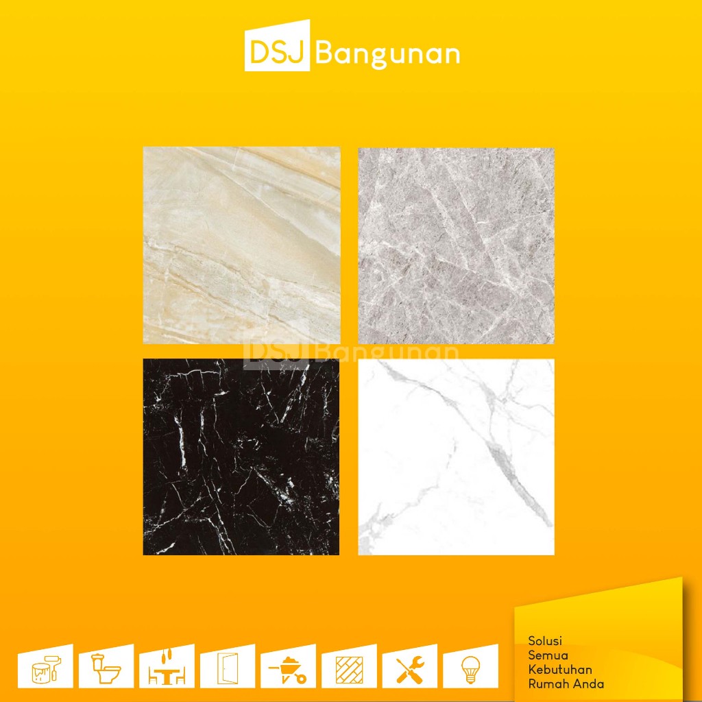 QnQ Gress Granit 60x60 Gloss Licin Granit Lantai Granit Dinding