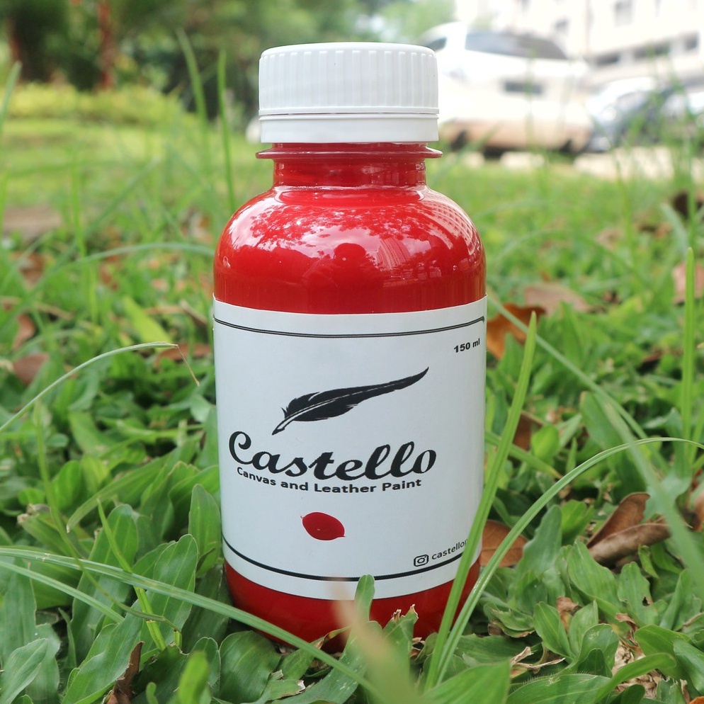 

KODE S6S8 Cat Castello Sepatu dan Tas Merah Khusus Kulit Kanvas