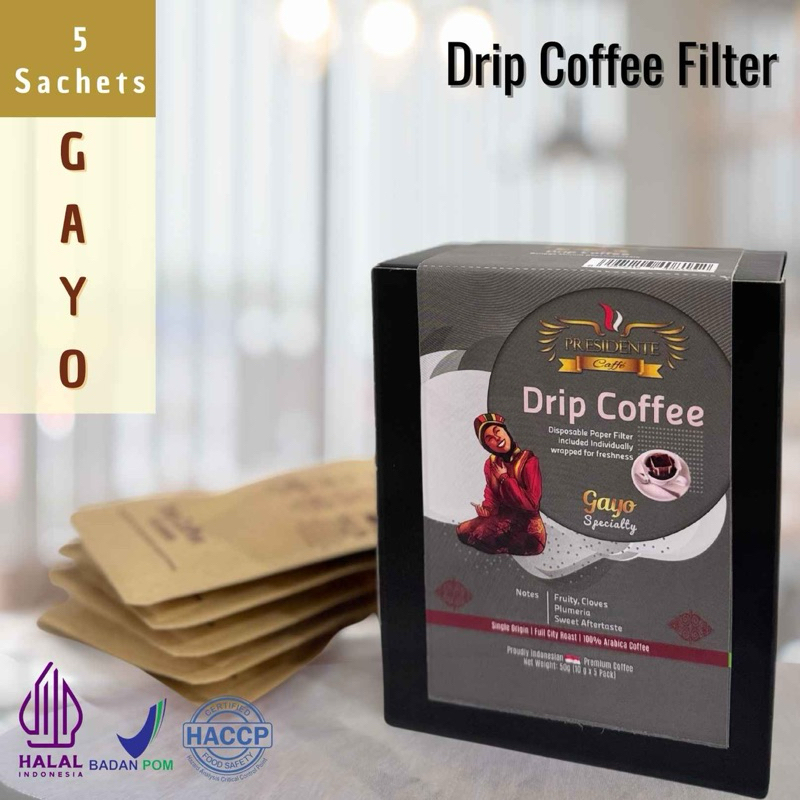 

Gayo Specialty - Drip Coffee 5 sachet