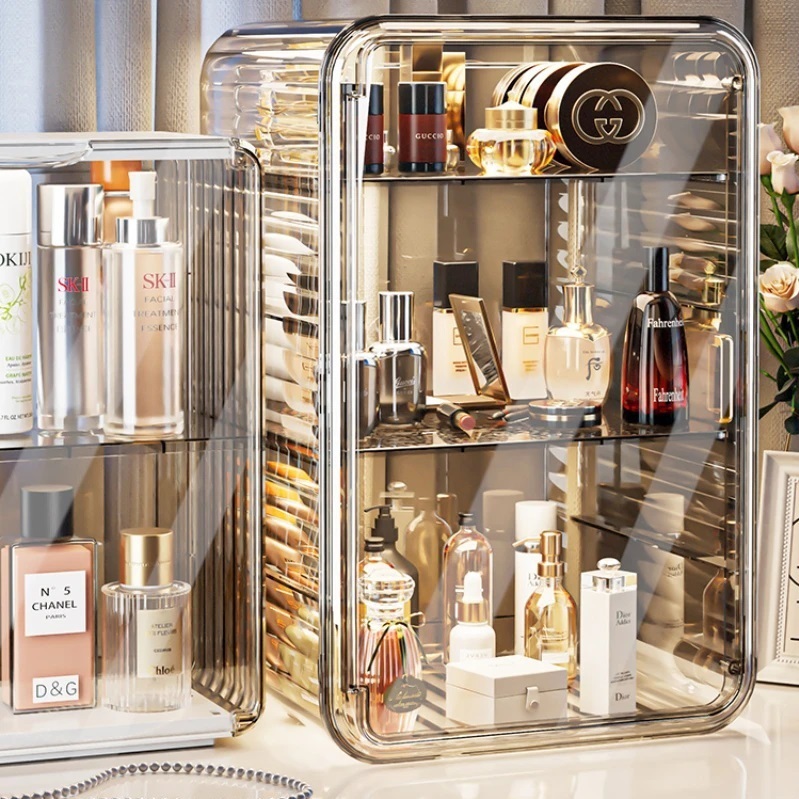 Rak Makeup, Skincare dan Kosmetik Dengan Laci Mewah / Luxury Skincare, Cosmetic and Makeup Rack