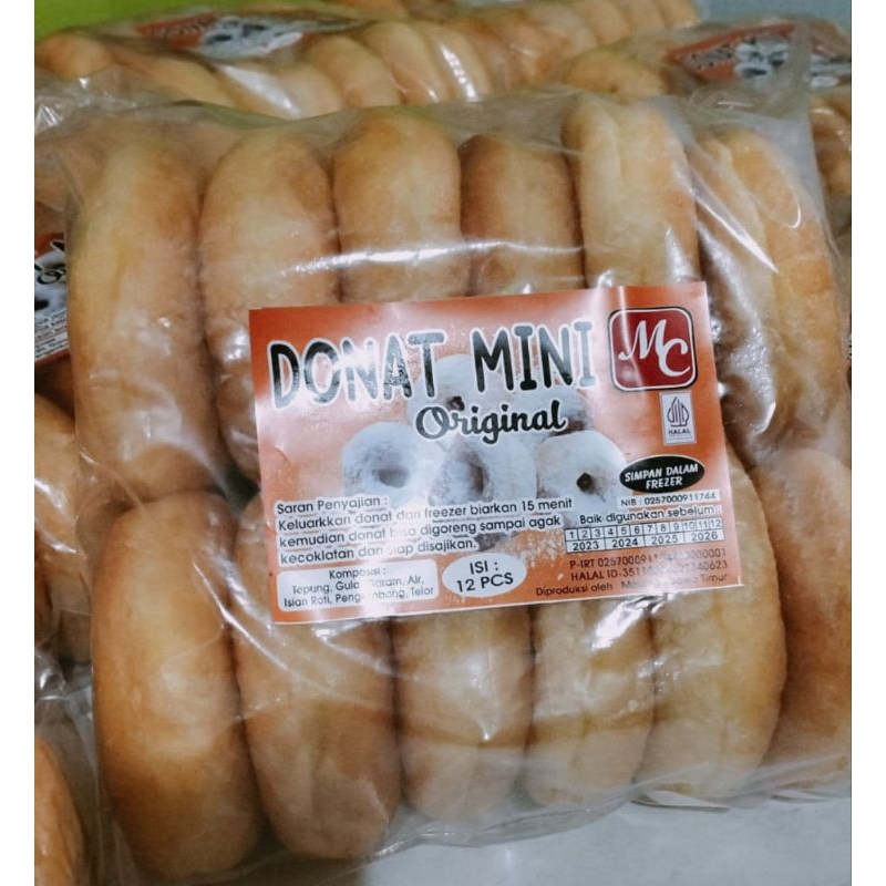 

~Q.S~ Donat Mini Frozen 1Pack Isi 12Biji Free Gula Tabur