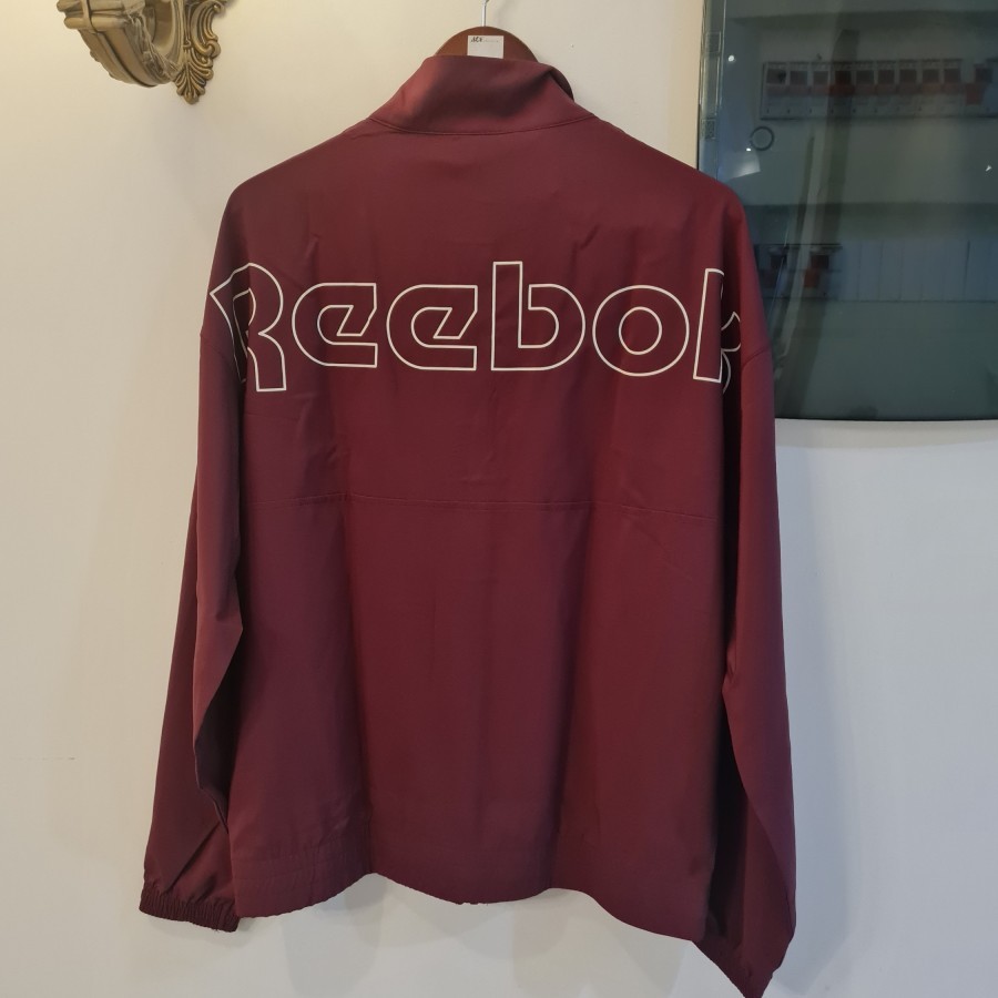 Jaket REEBOK RI Woven Tracktop Men Jacket Maroon Original 100% BNWT