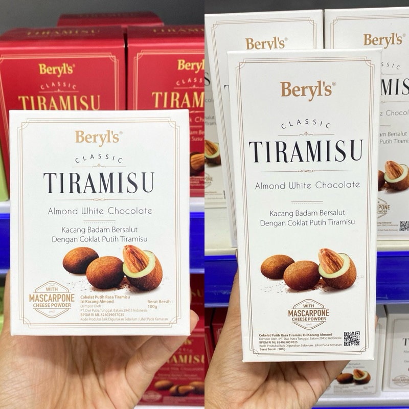 

BERYL’S Tiramisu Almond White Chocolate / Coklat Beryls / White chocolate