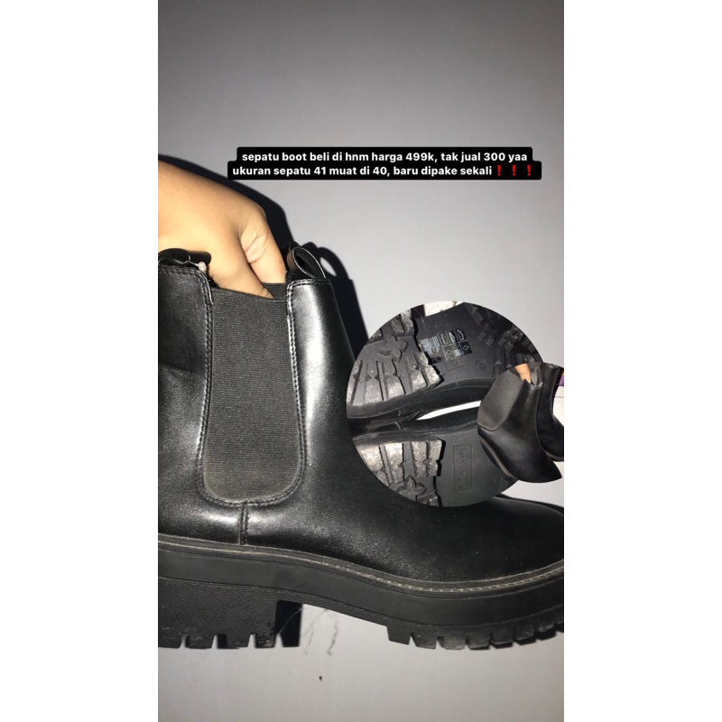 Sepatu Boots HnM (100% Ori Preloved)