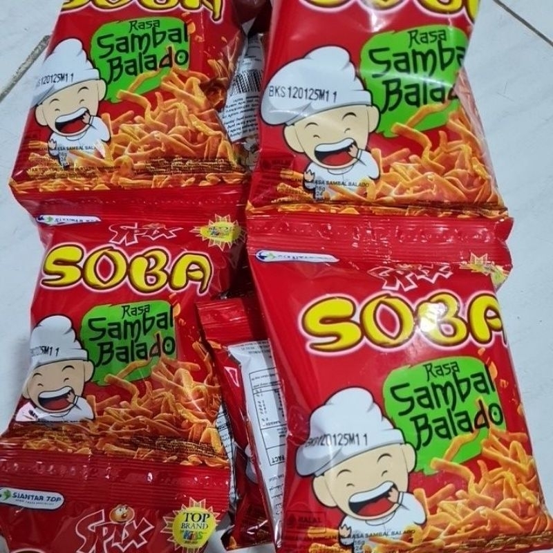 

1 renceng isi 10pcs spix soba rasa sambal balado 16gr