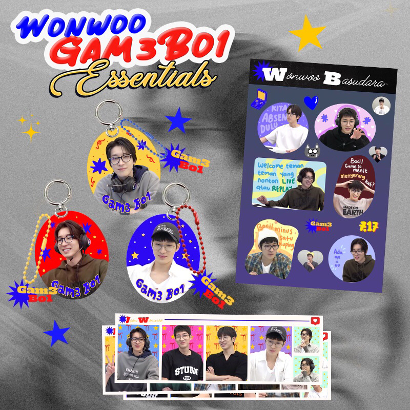 Wonwoo Gameboi Essentials Keychain Sticker