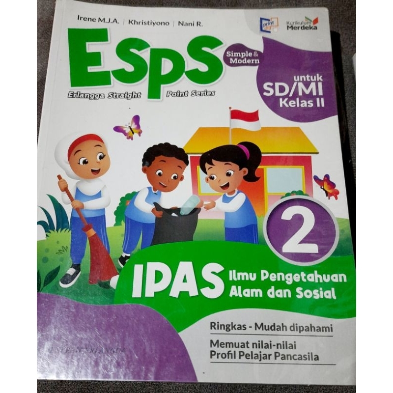 

buku IPAS erlangga kurikulum merdeka kelas 2(bekas)