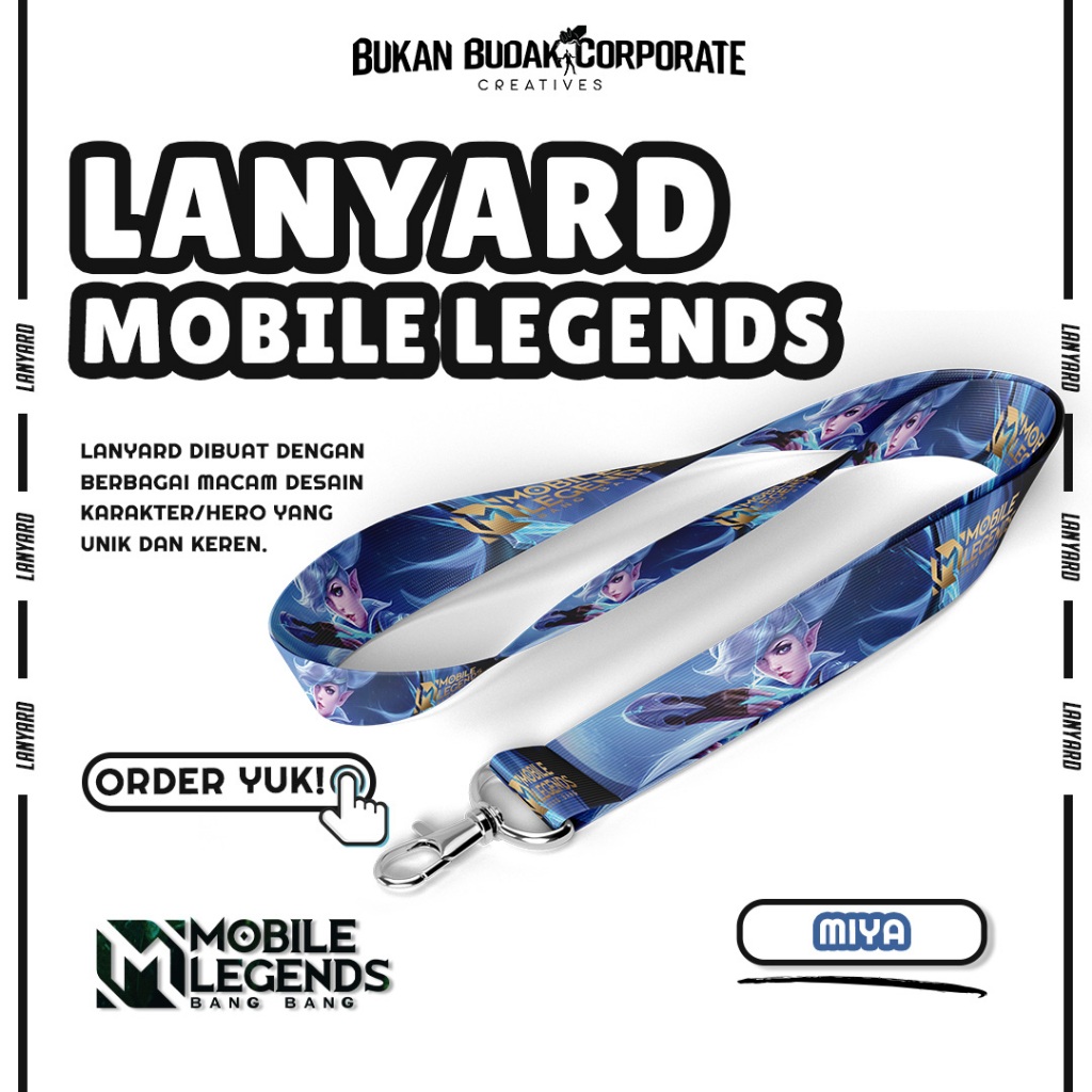 

LANYARD MIYA HERO MLBB I HERO MLBB I LANYARD GAMING