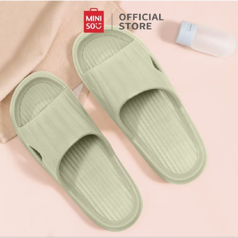 Official BALI MINISO Sandal Wanita Convenient Lightweight Bathroom Slippers Sandal Kamar Mandi Sanda