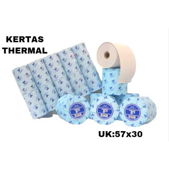 

kertas Thermal ukuran 57x30mm