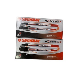 

PENA TWO IN ONE Twinpen black-red/blue-red snowman(PER PCS)
