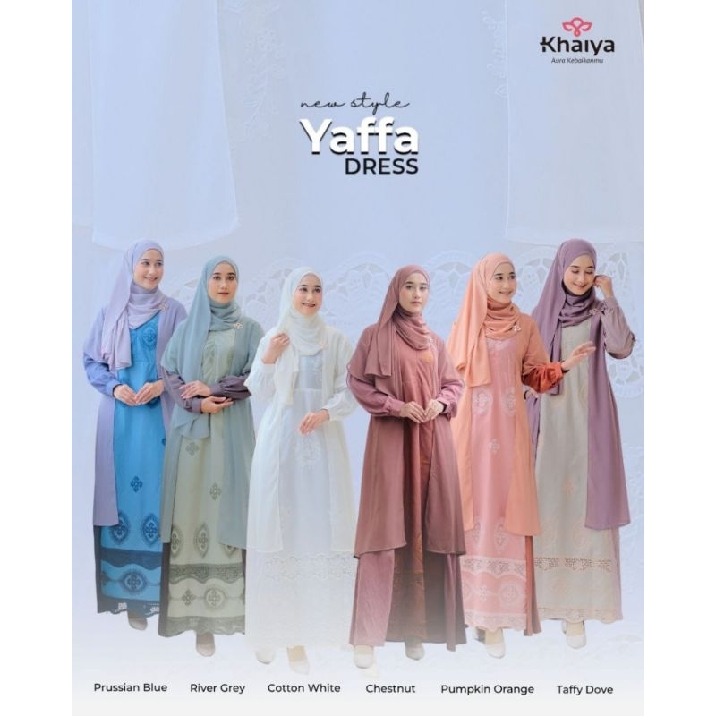 Yaffa Dress Gamis Muslimah by Khaiya