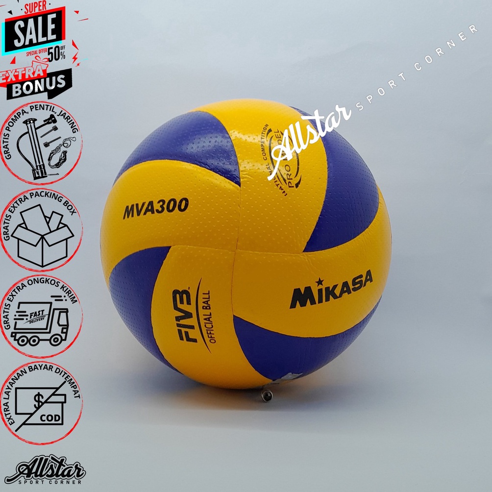 KODE G93K Bola Voli Volly Voly MIKASA MVA3 VER 2 original Import Size 5
