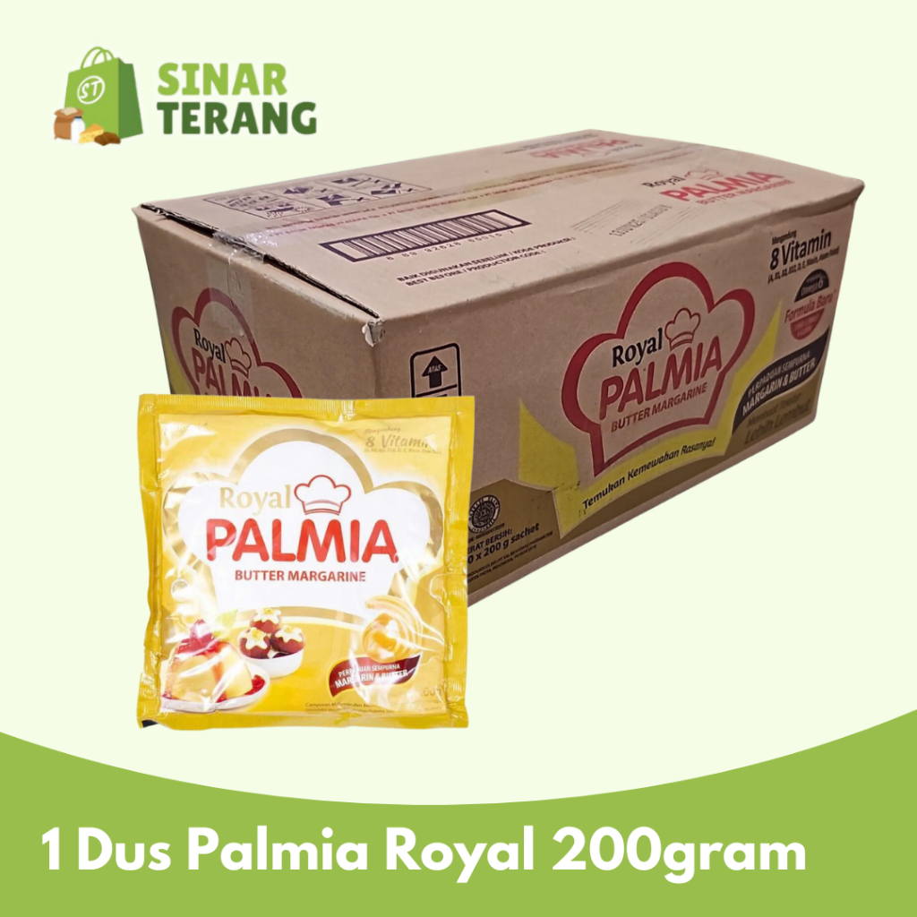 

1 DUS Palmia Royal butter margarine 200gram isi 60 Sachet