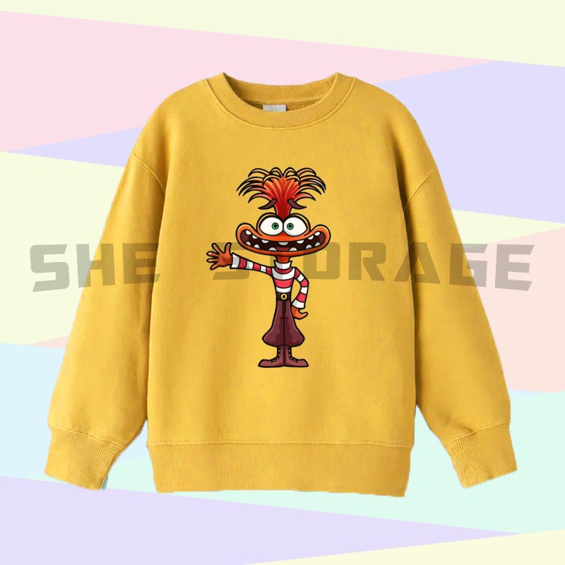 SWEATER ANAK JAKET ANAK KARAKTER ANXIETY INSIDE OUT 2 DISNEY PIXAR