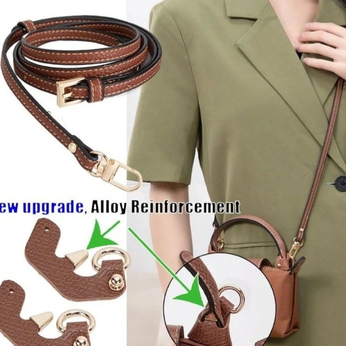Grosir new Tali tas selempang Lc longchamp 1 set aconversion parts dan strap