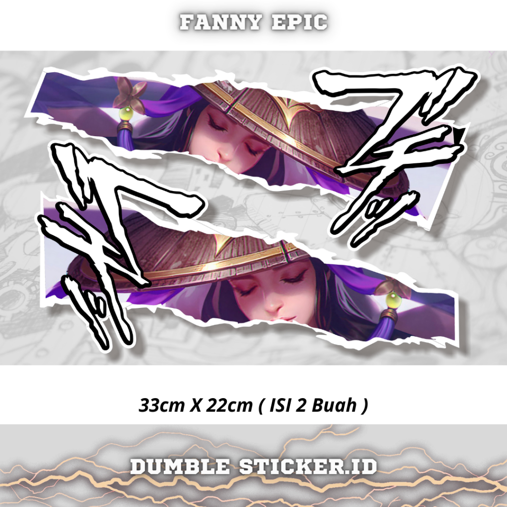 Sticker Stripping All Type Motor Print Cutting Stiker Mobile Legends Fanny Epic