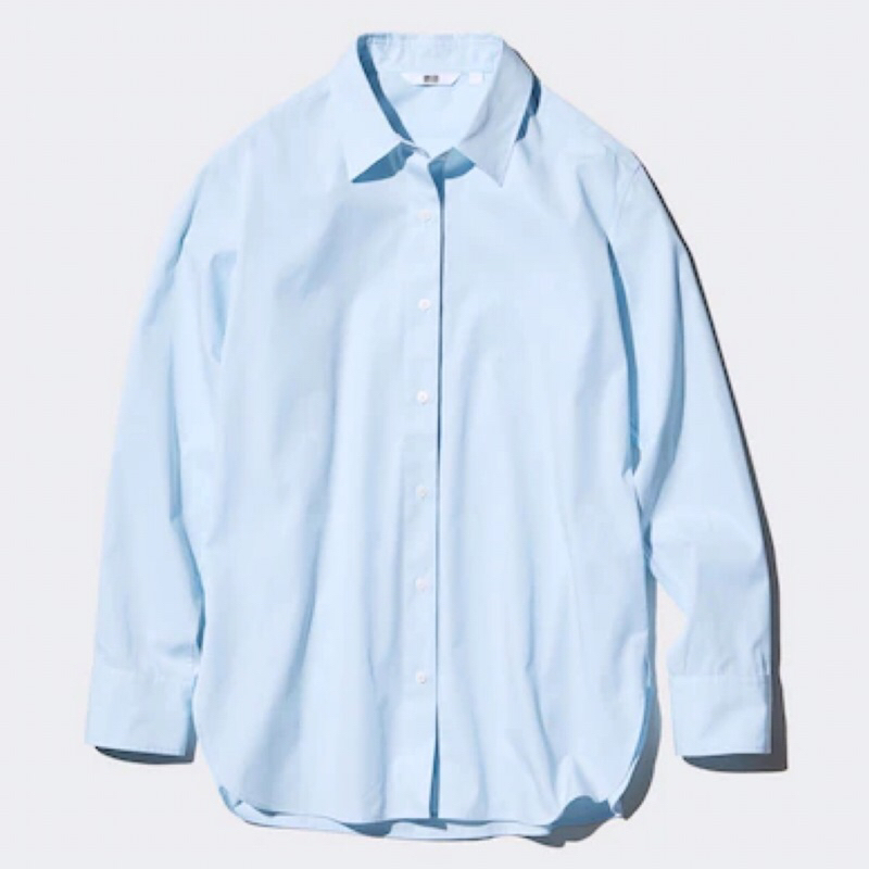 UNIQLO Women Cotton Shirt Kemeja Katun Wanita Lengan Panjang