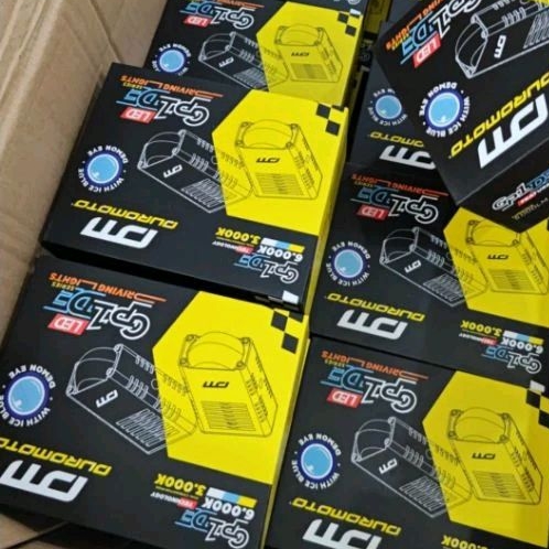 Duromoto GP1 DE ( putih kuning di lengkapi demon ice blue )