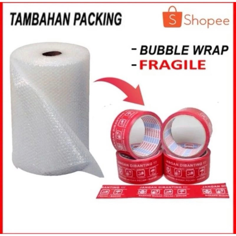 

Penambahan - Packing Buble Wrap Termurah 10cm x 10cm