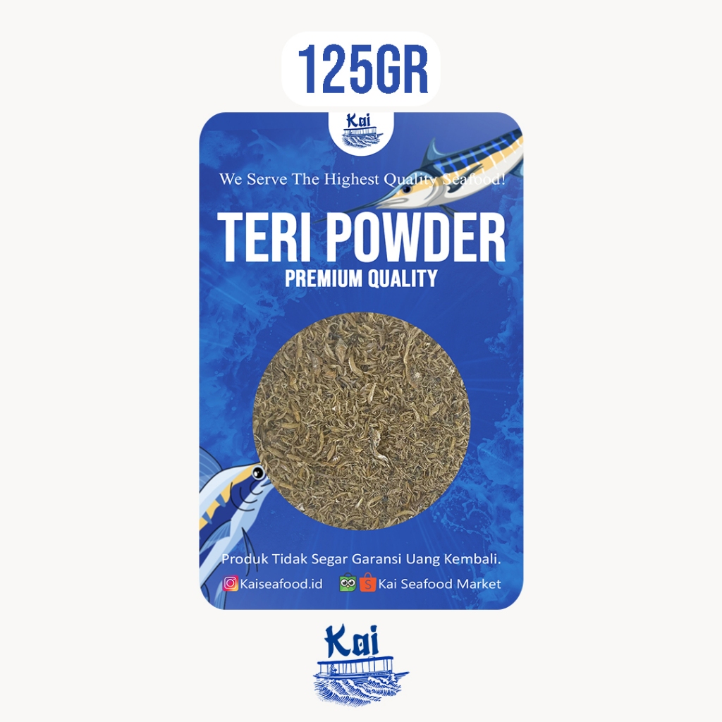 

Kai Seafood - Anchovy Powder/Bubuk Teri Pontianak Murni Netto 125gr