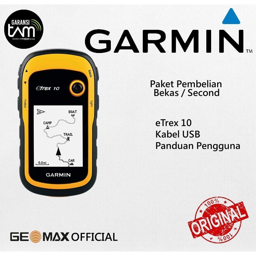 Gps Garmin Etrex 10 Bekas Lengkap / Gps garmin Etrex 10 Bekas Fullset