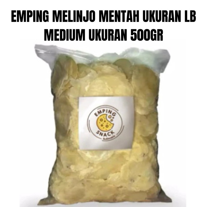 

Emping Melinjo Mentah Ukuran LB Medium Ukuran 500gr Super Laris Dan Termurah