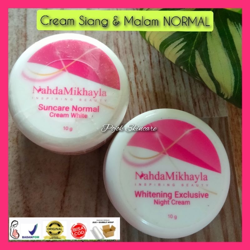 Cream Siang Malam Nahda Mikhayla Skincare Normal Kemasan Baru - Day Cream Night Cream Nahda Skincare