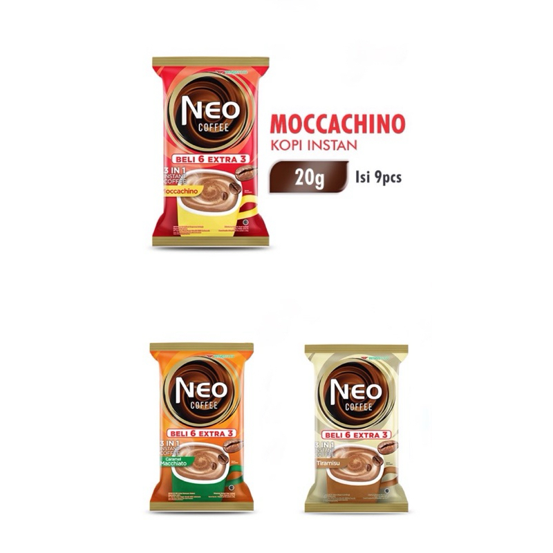 

(BELI 6 GRATIS 3) NEO COFFEE 3 IN 1 KOPI INSTAN