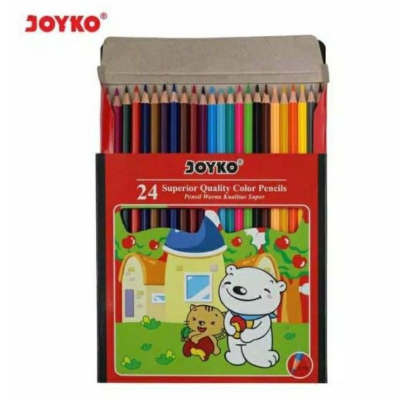 

STAR Pensil Warna CP24PB Superior Joyko 24 Warna Colour Pencil