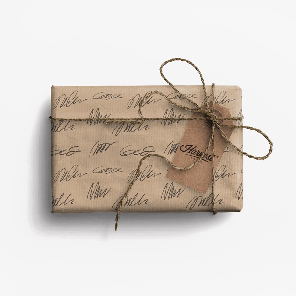 

COBAIN YUK Paket Kertas Kado Tag Harvest EcoFriendly Gift Set Scratch