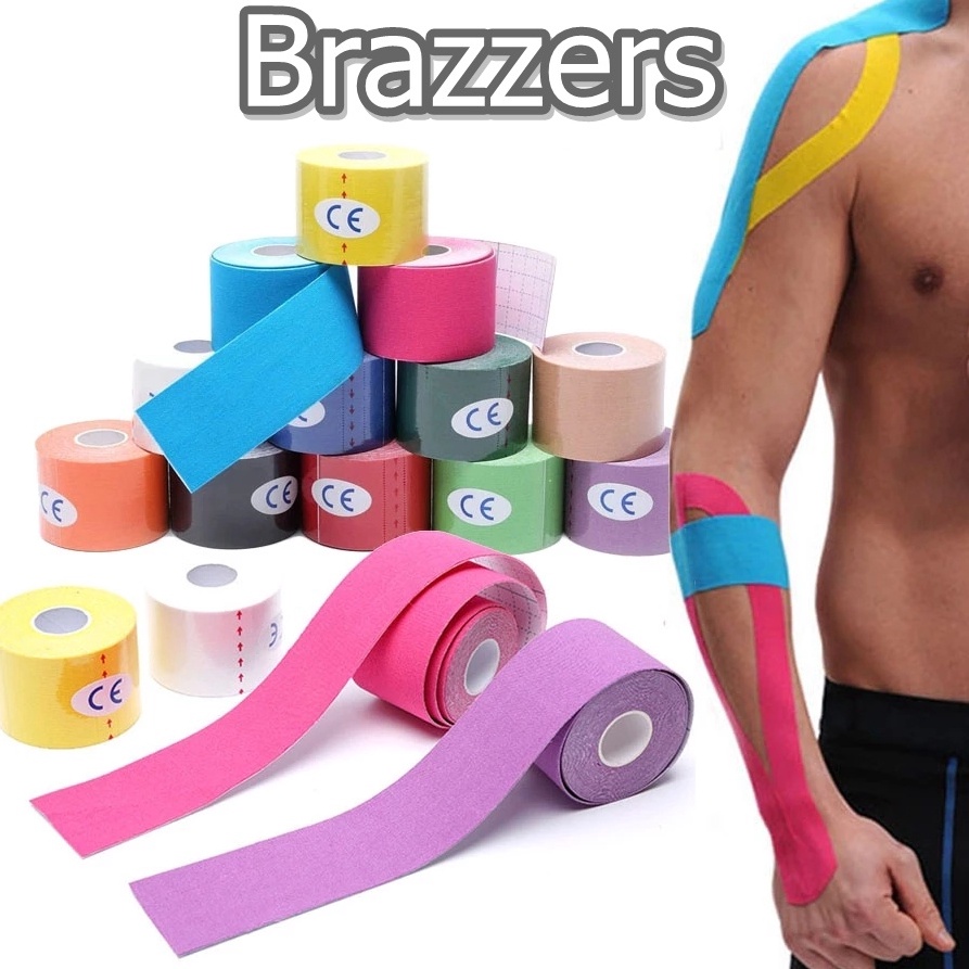 Diskon Terheboh  Tape Kinesio Tapping Kinesiology Lem Perban Gulung Perekat Medis Jari Tangan Otot S