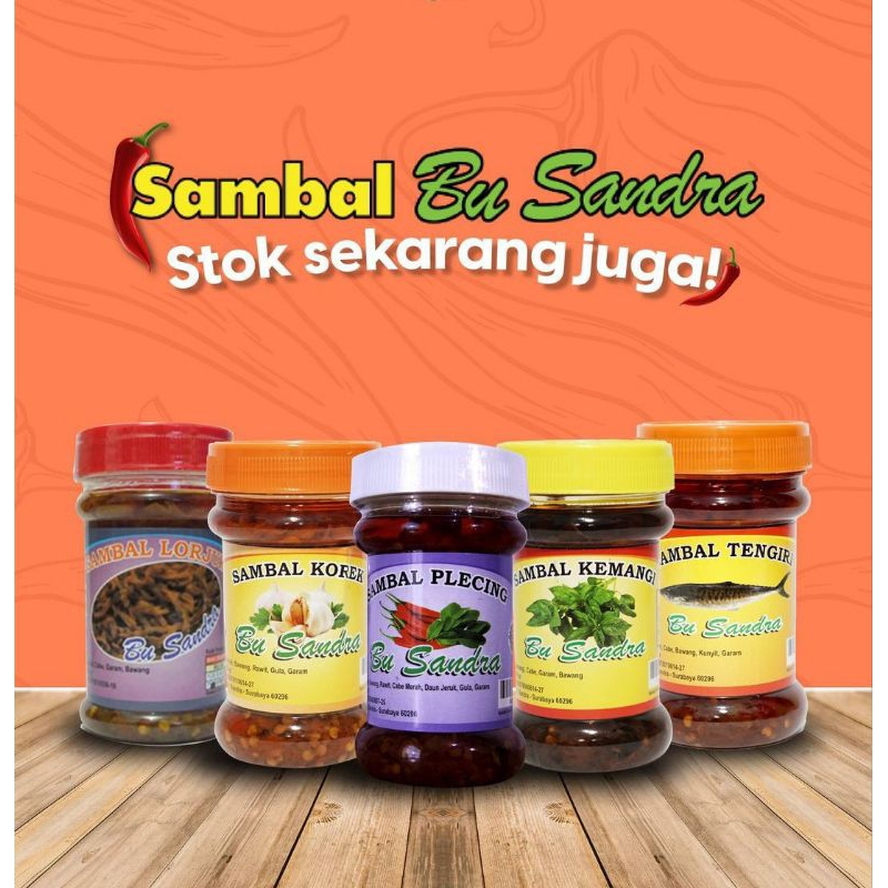 

Sambal Bu Sandra Aneka Varian Oleh2 Khas Surabaya 150g Best Seller