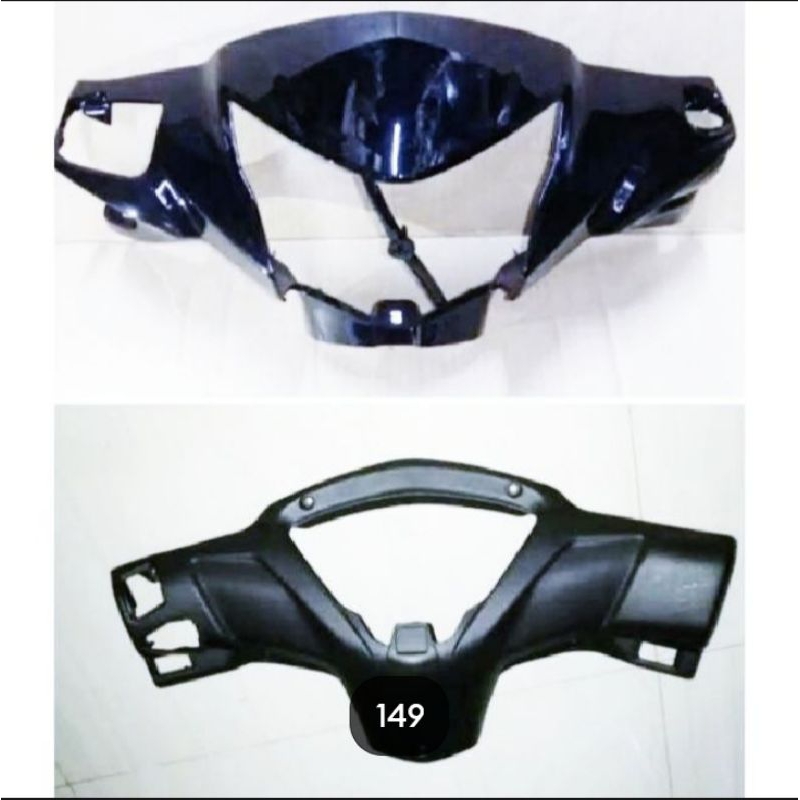 Cover batok kepala depan belakang Honda Revo fi warna hitam/batok depan Revo fi /batok kelapa Bagian