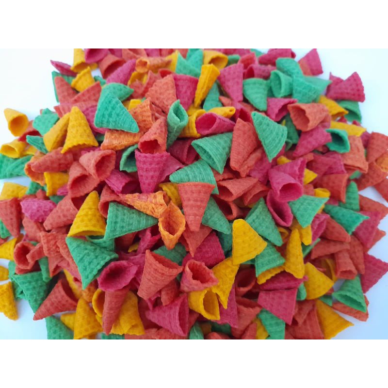 

1kg Kerupuk Taro kerucut mentah murah