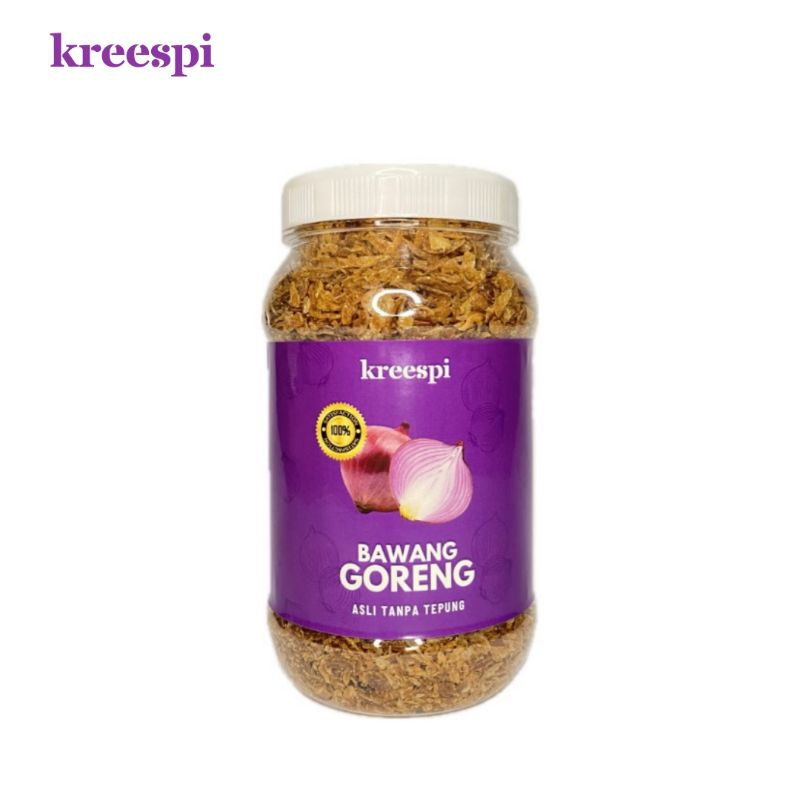 

Kreespi - Premium Bawang Goreng Tanpa Tepung Asli 130gr
