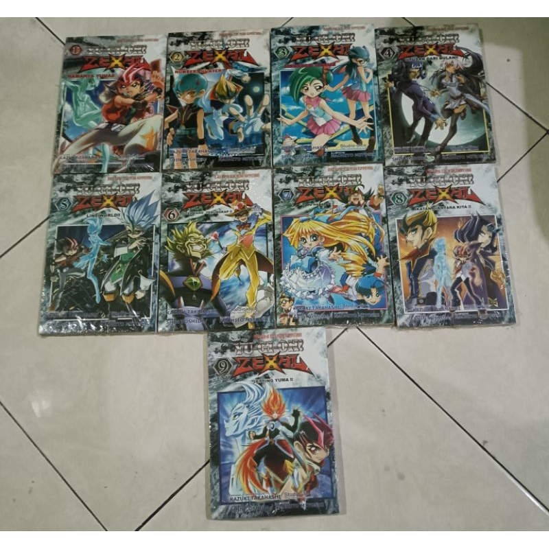 komik yu - gi - oh  zexal set vol 1-9 original segel