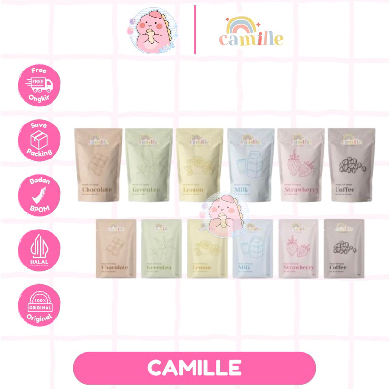 Masker Camille Beauty 25GR, 65GR | Camille Beauty Face Mask | Masker Bubuk Camille Beauty