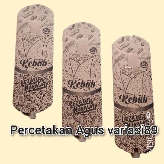 

Dus kebab ukuran 21 x 8 cm // kemasan kebab // wadah kebab.