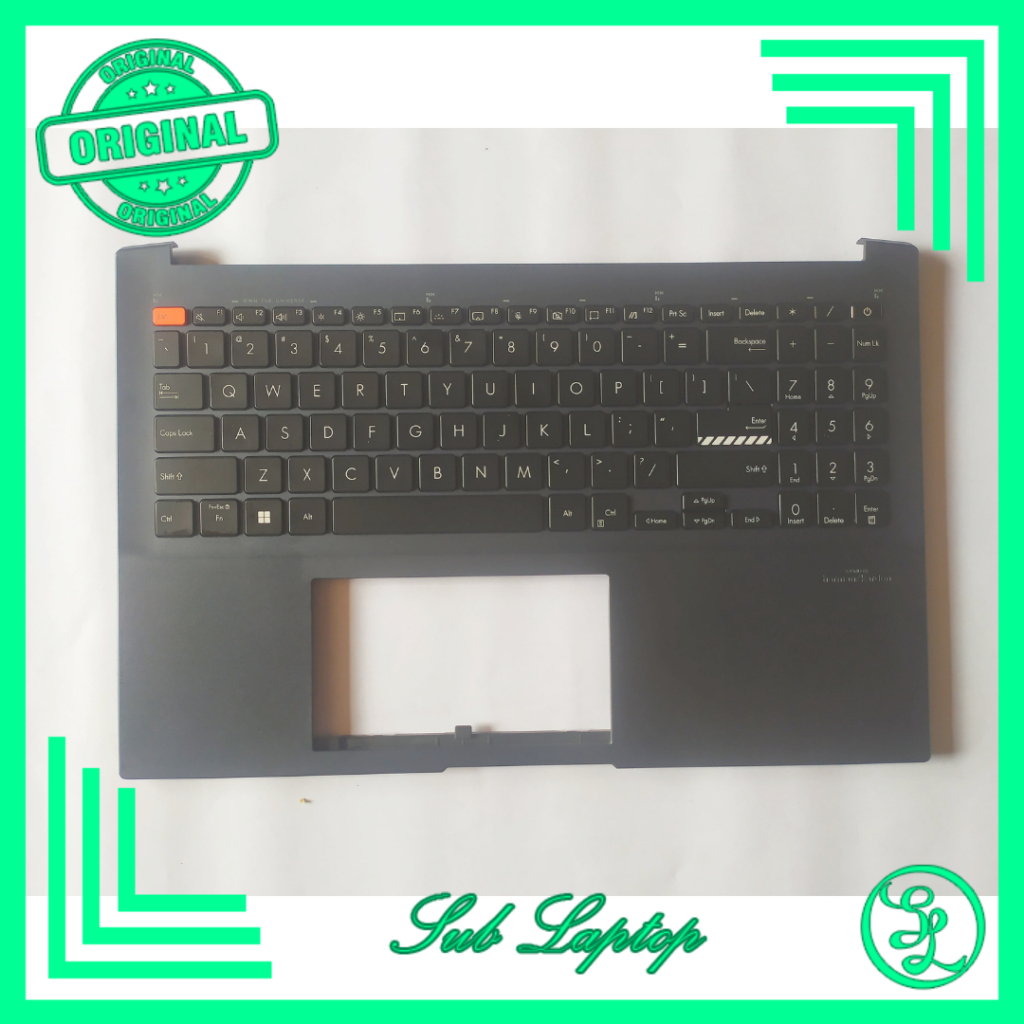 Keyboard Asus Frame Keyboard Normal ASUS Vivobook Pro 16 OLED K6602VU Grey Backlight Normal Bergaran