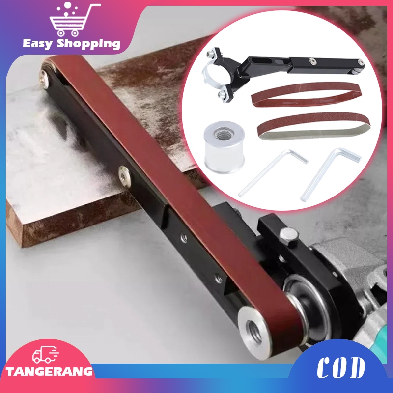 Adaptor Konverter Amplas Gerinda Tangan Belt Sander Handheld Air Belt Sander Set Konversi Mesin Ampl