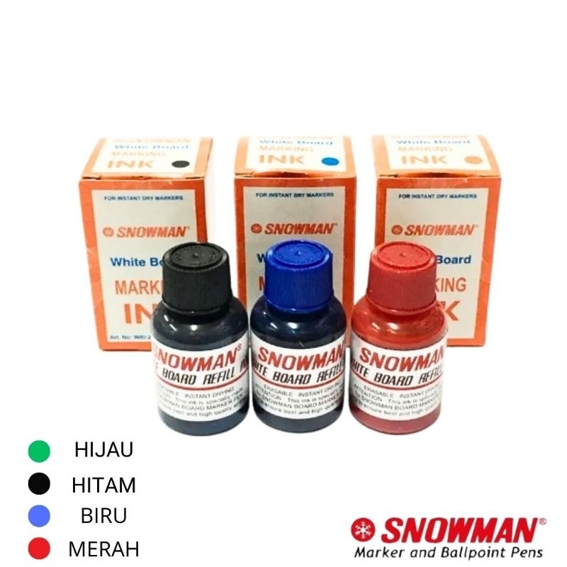 

Refill/isi ulang spidol snowman white board