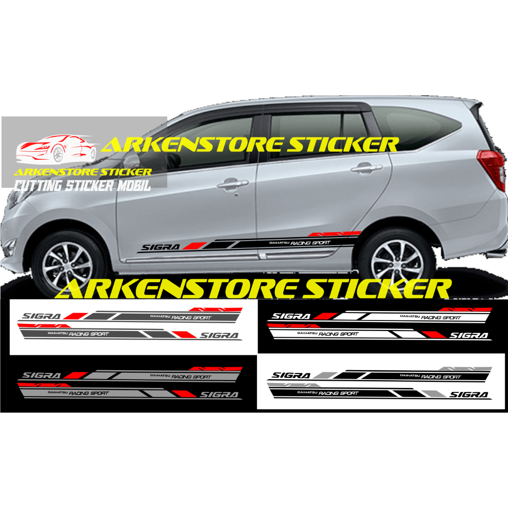 Sticker daihatsu sigra sticker stiker mobil sigra sticker list sigra